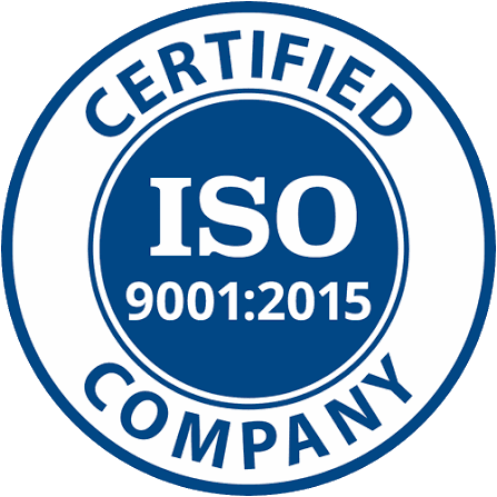 ISO 9001:2015 certified company
